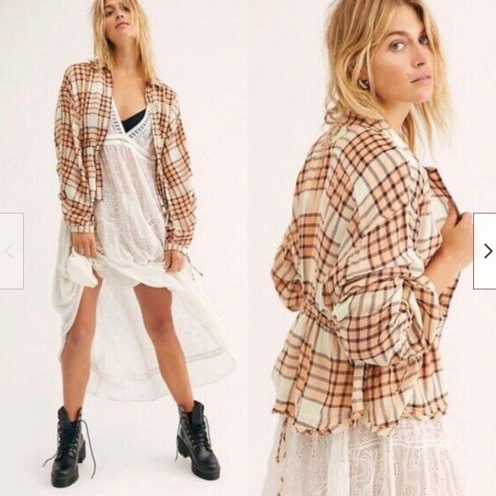 Free People plaid shirt - New With Tags